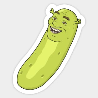 Pickle Shrek Sticker